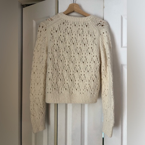 NWOT Madewell Cream Knit Sweater - Picture 6 of 9
